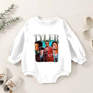 Discover TYLER DURDEN Baseball Tees | Tyler Durden Vintage Baseball Tees | Tyler Durden Retro Baseball Tees Baby Romper Sweatshirts