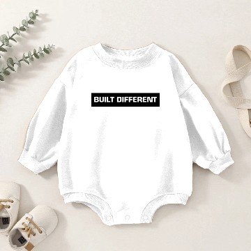 Discover Just built different Baby Romper Sweatshirts