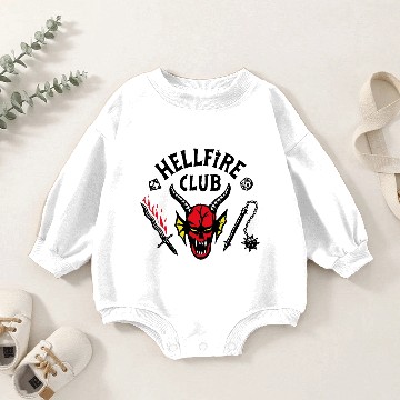 Discover Hellfire Club - Stranger Things - Baseball Tees Baby Romper Sweatshirts
