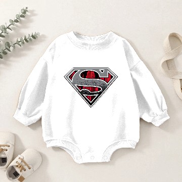 Discover Superman Logo Grunge Baby Romper Sweatshirts
