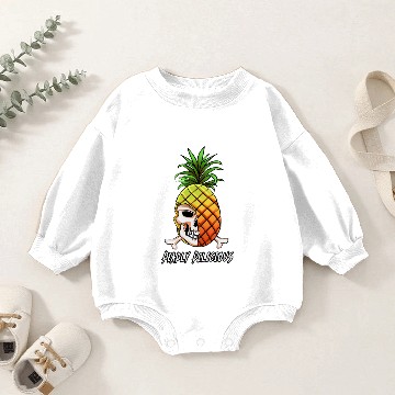 Discover Pineapple Skull Deadly Delicious - Cute Pineapple - Baby Romper Sweatshirts