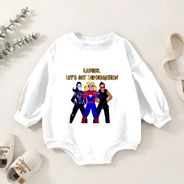 Discover Ladies Lets Get Information Ms Marvel Baby Romper Sweatshirts