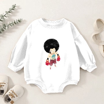 Discover Boxing Luffy Grunge Style Baby Romper Sweatshirts