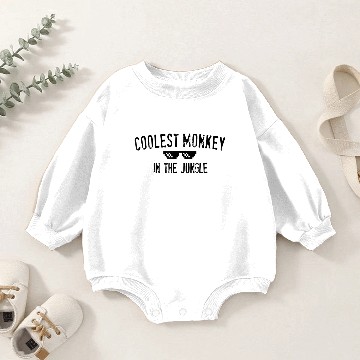 Discover Thug Coolest Monkey in the Jungle Baby Romper Sweatshirts - Classic Fit
