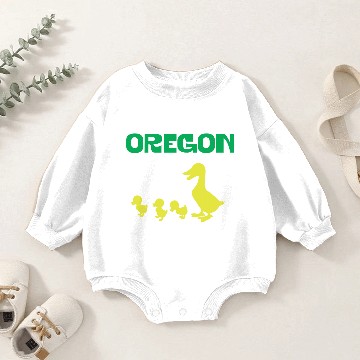 Discover Oregon duck Pullover Baby Romper Sweatshirts