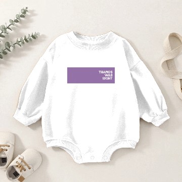 Discover Thanos Was Right Baby Romper Sweatshirts