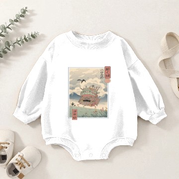 Discover Moving Castle Baby Romper Sweatshirts