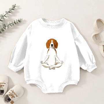 Discover Yoga Dog Beagle Unisex Baby Romper Sweatshirts