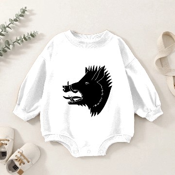 Discover Boar Solid Face Baby Romper Sweatshirts