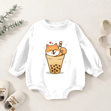Discover Shiba Inu Baby Romper Sweatshirts