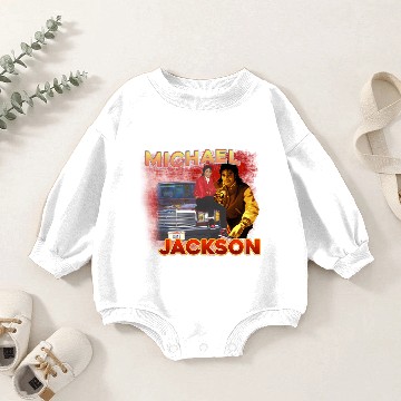 Discover Michael Jackson Vintage Baby Romper Sweatshirts