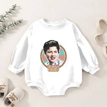 Discover Patsy Cline // Vintage Look Retro Fan Design - Patsy Cline - Baby Romper Sweatshirts