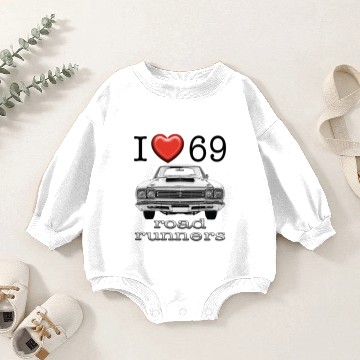 Discover 1969 Road Runner Baby Romper Sweatshirts