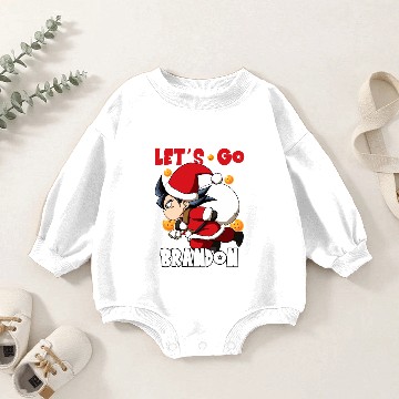 Discover Goku Santa Christmas Let's Go Brandon Baby Romper Sweatshirts