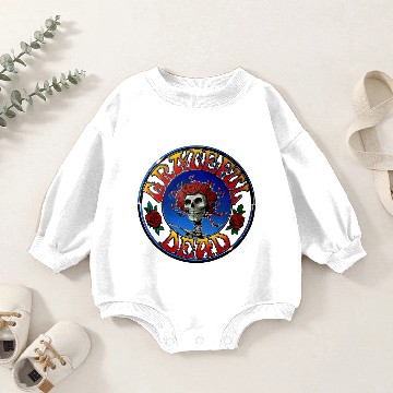Discover Black The Grateful Dead Bertha Circle Official Baby Romper Sweatshirts Baby Romper Sweatshirts