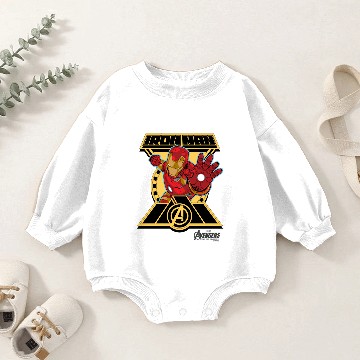 Discover Iron Man Character Badge Baby Romper Sweatshirts