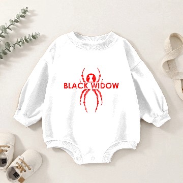 Discover Black Widow Spider Gift Baby Romper Sweatshirts