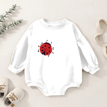 Discover Ladybug Collecting Beetles Bug Heart Baby Romper Sweatshirts