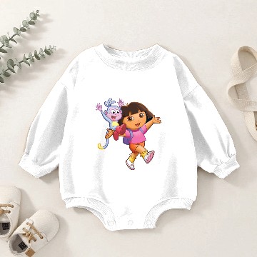 Discover Dora The Explorer Baby Romper Sweatshirts