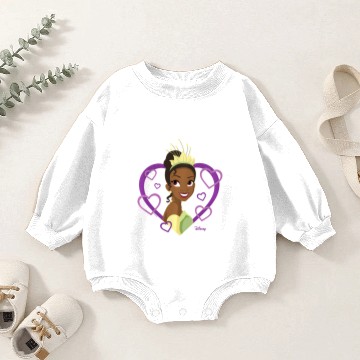 Discover Disney Princess - Tiana Heart Baseball Tees Baby Romper Sweatshirts