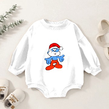 Discover The cutest christmas smurf Baby Romper Sweatshirts