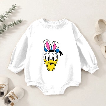 Discover Amazon Essentials Disney Donald Duck Spring Easter Bunny Ears Baby Romper Sweatshirts