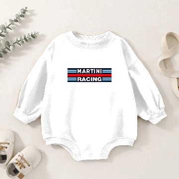 Discover Martini Racing Retro Baby Romper Sweatshirts