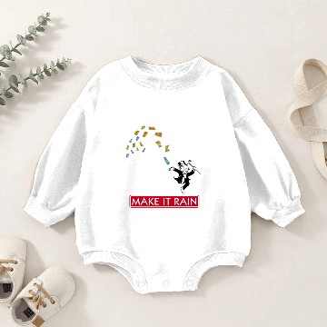 Discover Make it Rain Monopoly Baby Romper Sweatshirts