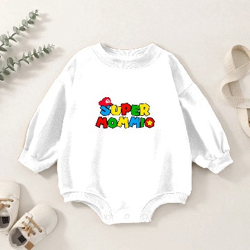 Discover Super Mommio Baby Romper Sweatshirts