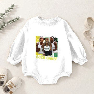 Discover Coco Gauff  Classic Baby Romper Sweatshirts