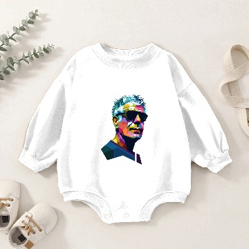 Discover Anthony Bourdain WPAP - Anthony Bourdain - Baby Romper Sweatshirts