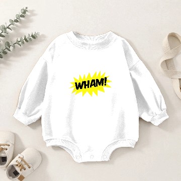 Discover wham! with starburst comic hero Baby Romper Sweatshirts