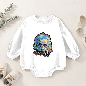 Discover Albert Einstein Abstract - Einstein - Baby Romper Sweatshirts