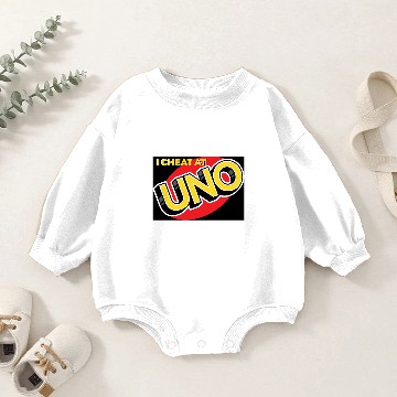 Discover I CHEAT AT UNO Baby Romper Sweatshirts