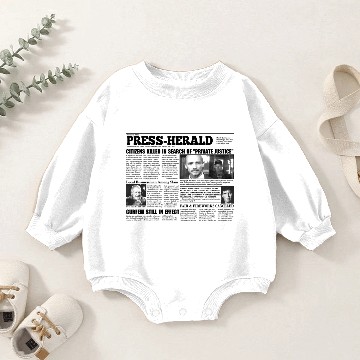 Discover Silver Bullet Newspaper Baby Romper Sweatshirts