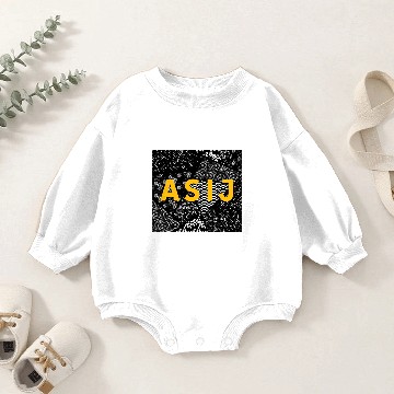 Discover ASIJ Black Patterned Baby Romper Sweatshirts