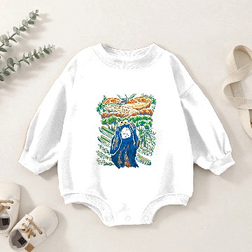 Discover A Monstrous Scream Baby Romper Sweatshirts
