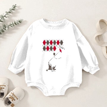 Discover Argyle Kite Baby Romper Sweatshirts