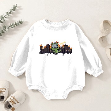 Discover Catzilla Baby Romper Sweatshirts