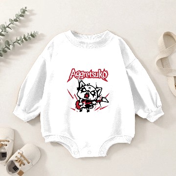 Discover Aggretsuko Rocker Rage Baby Romper Sweatshirts