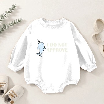 Discover Disapproving Narwhal Baby Romper Sweatshirts