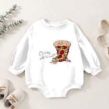 Discover Cheesy does it Baby Romper Sweatshirts