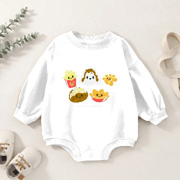 Discover Eat Your Vegetables Baby Romper Sweatshirts