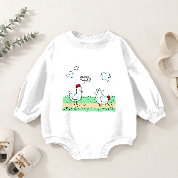 Discover Chicken Butt Baby Romper Sweatshirts