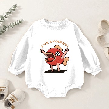 Discover Evolution, Hell Yeah! Baby Romper Sweatshirts