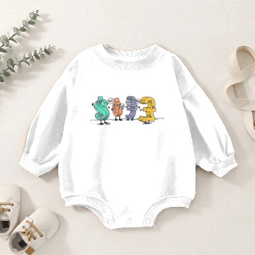 Discover Money Talks Baby Romper Sweatshirts