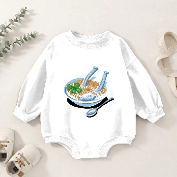 Discover Lucky Cereal Baby Romper Sweatshirts