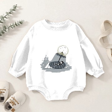 Discover Moonbathing Baby Romper Sweatshirts