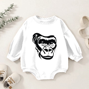 Discover Monkey Face Baby Romper Sweatshirts