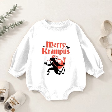 Discover Merry Krampus Baby Romper Sweatshirts